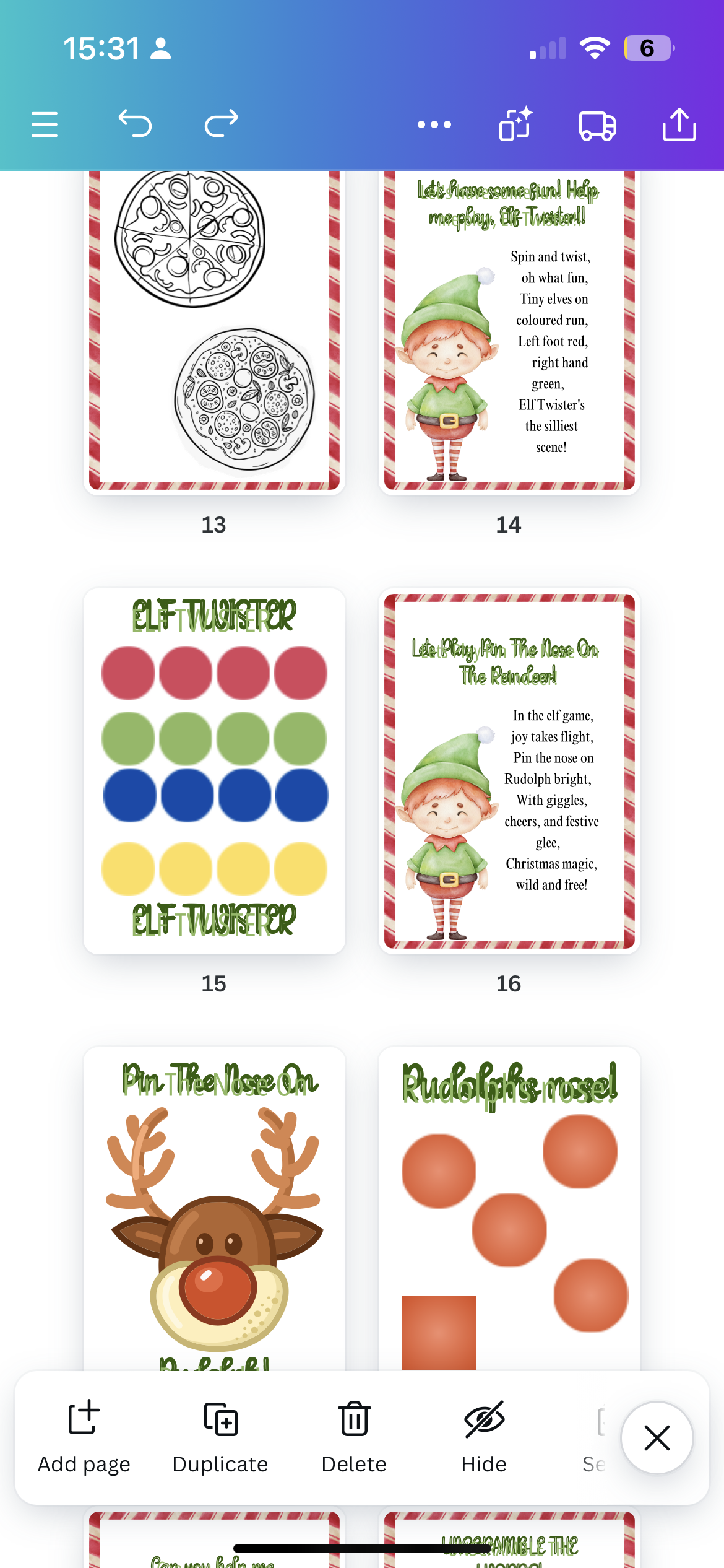 Printed elf pack