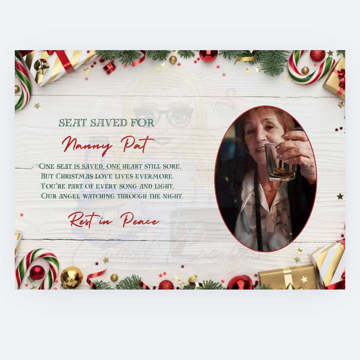 Memorial Christmas Placemats