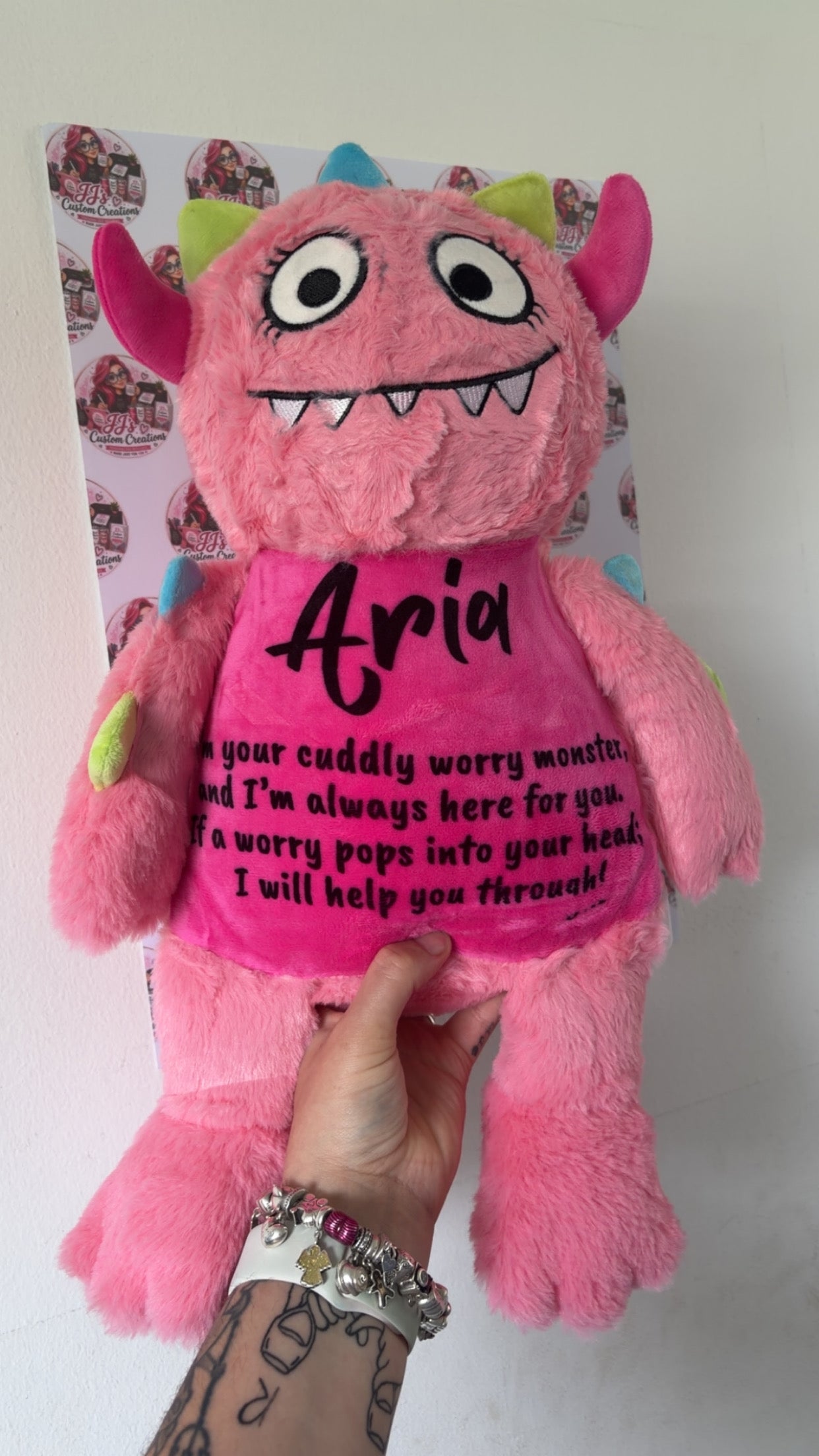 Personalised Worry Monster Teddy