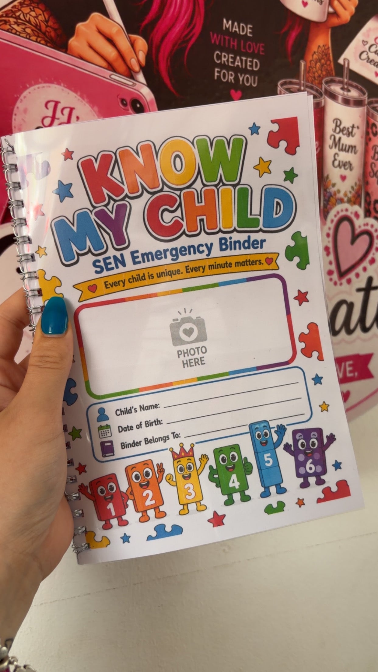 A5 Childs Emergency SEN Binder