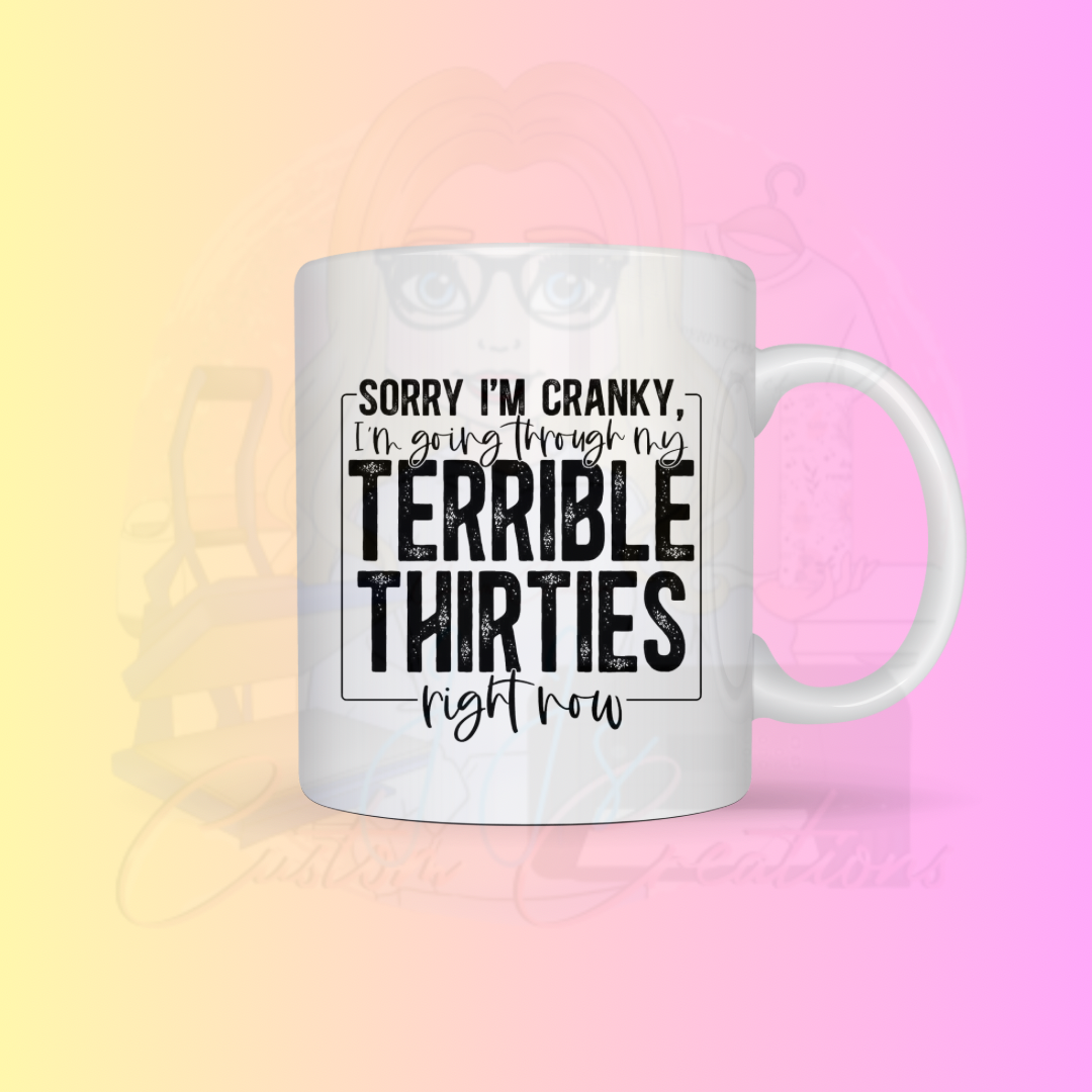 Terrible Thirties Mug