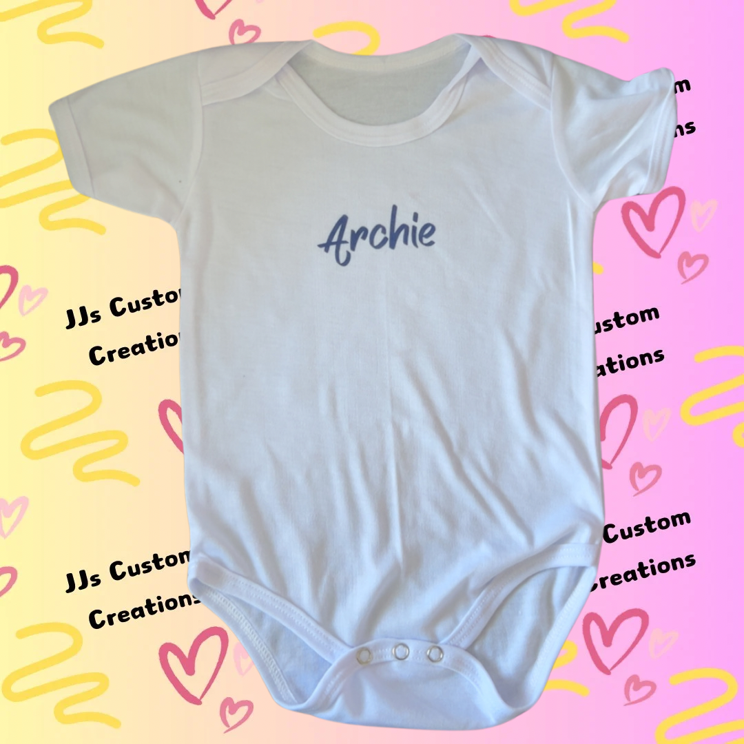 Personalised baby vest