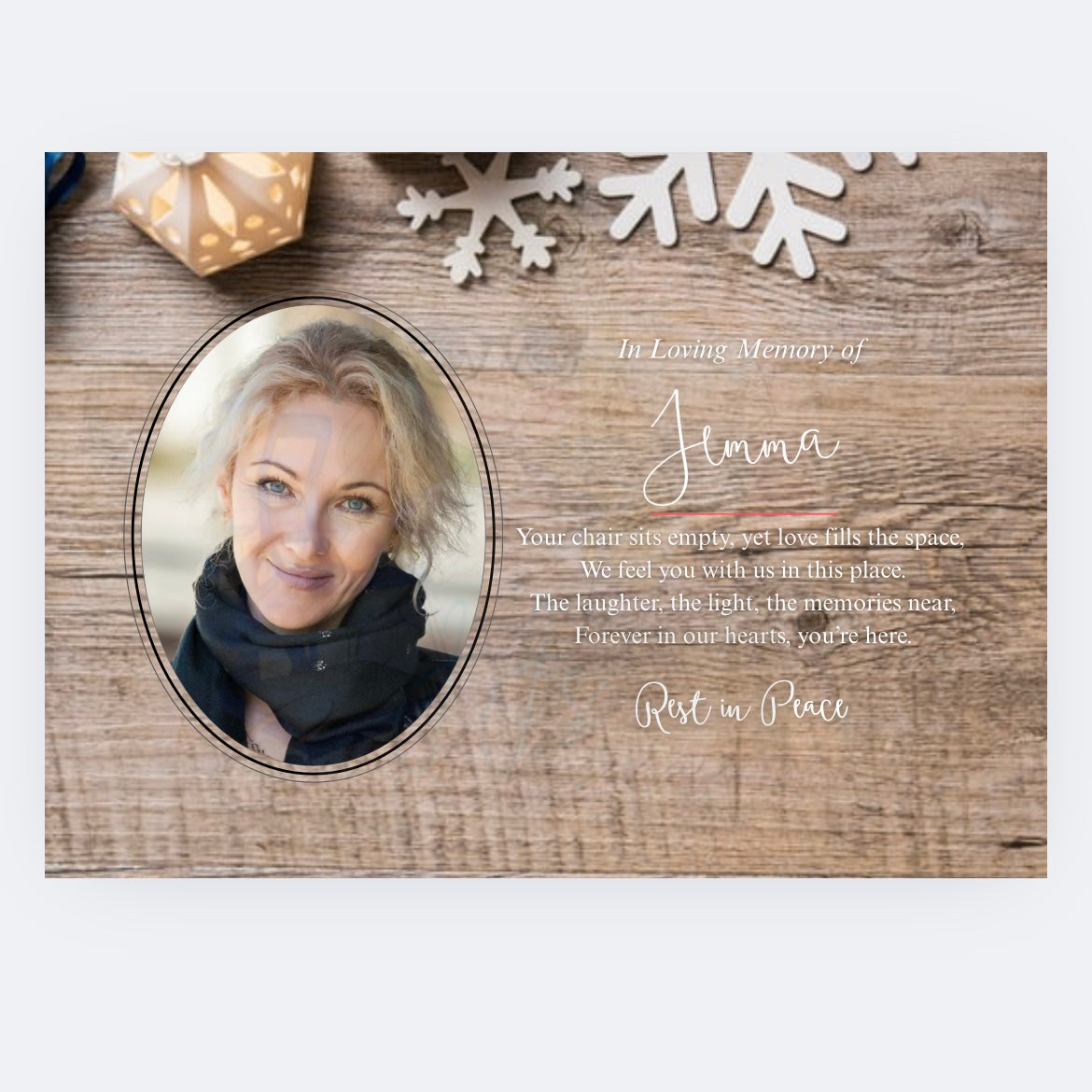 Memorial Christmas Placemats