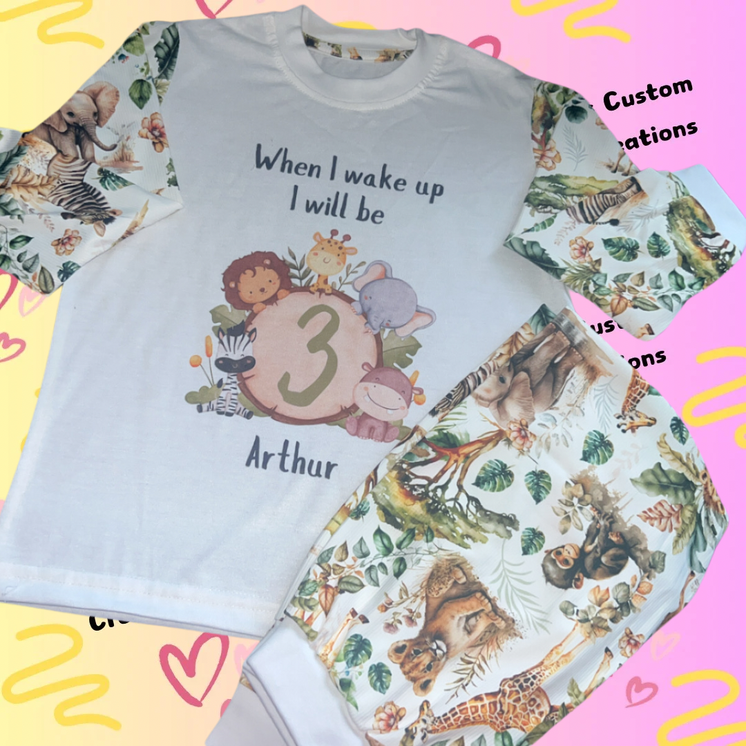 Safari 'When I Wake Up' Pyjamas