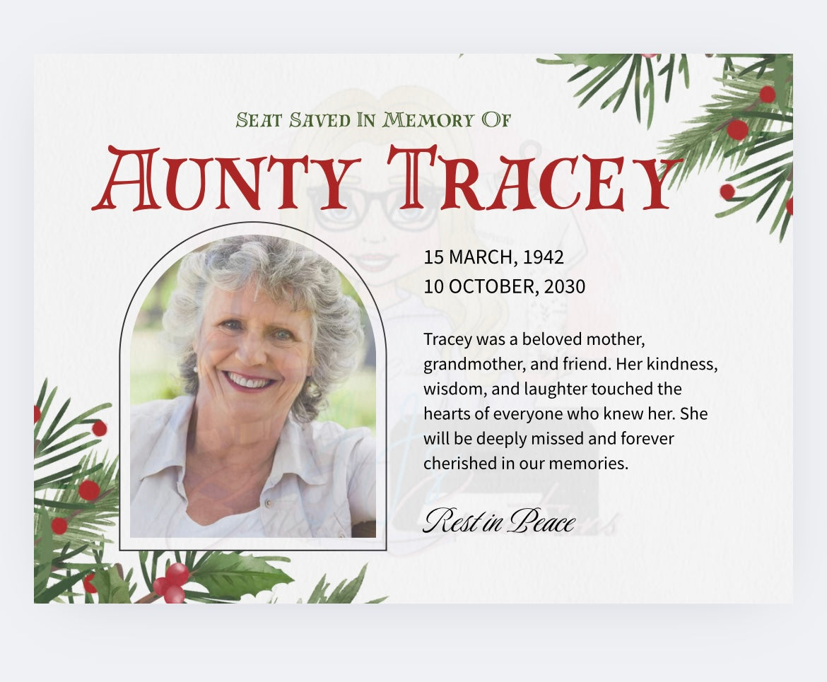 Memorial Christmas Placemats