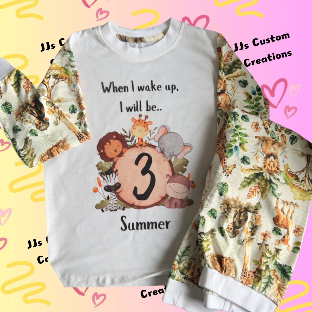 Safari 'When I Wake Up' Pyjamas