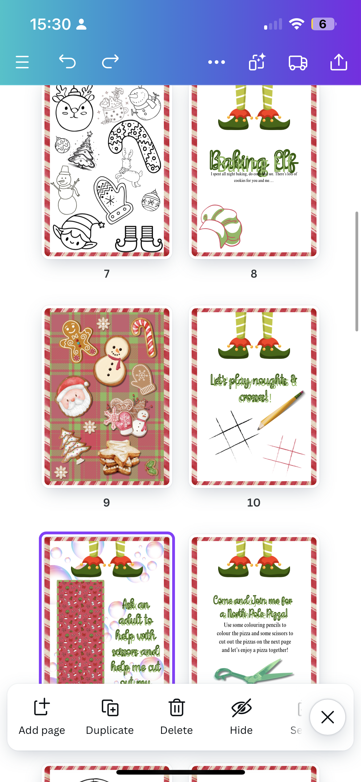Printed elf pack
