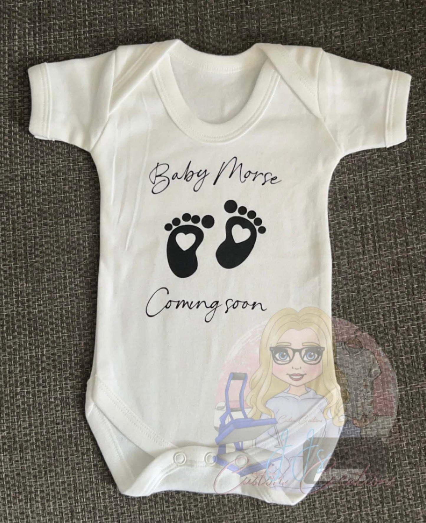 Personalised baby vest