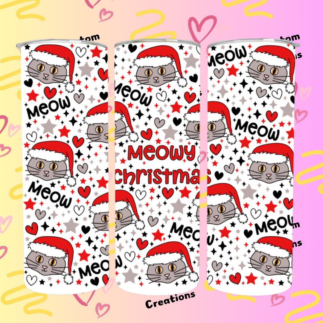 Meow Christmas Tumbler