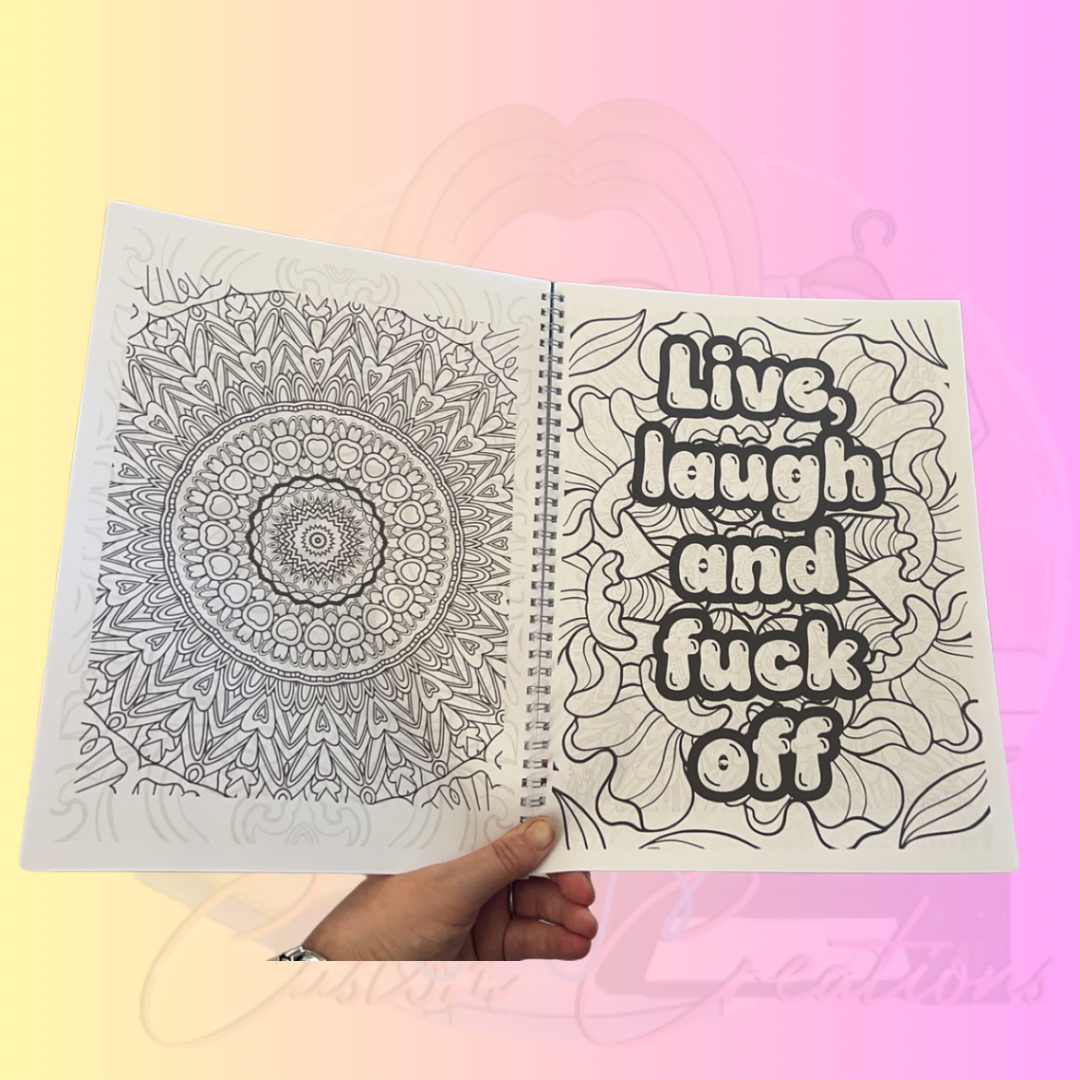 Adult colouring book