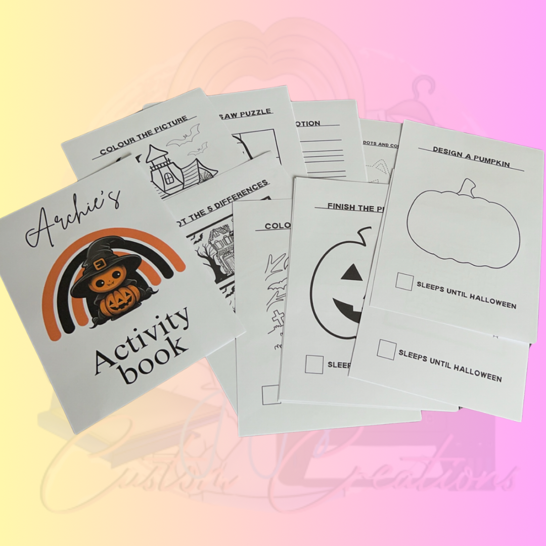 Halloween activity book