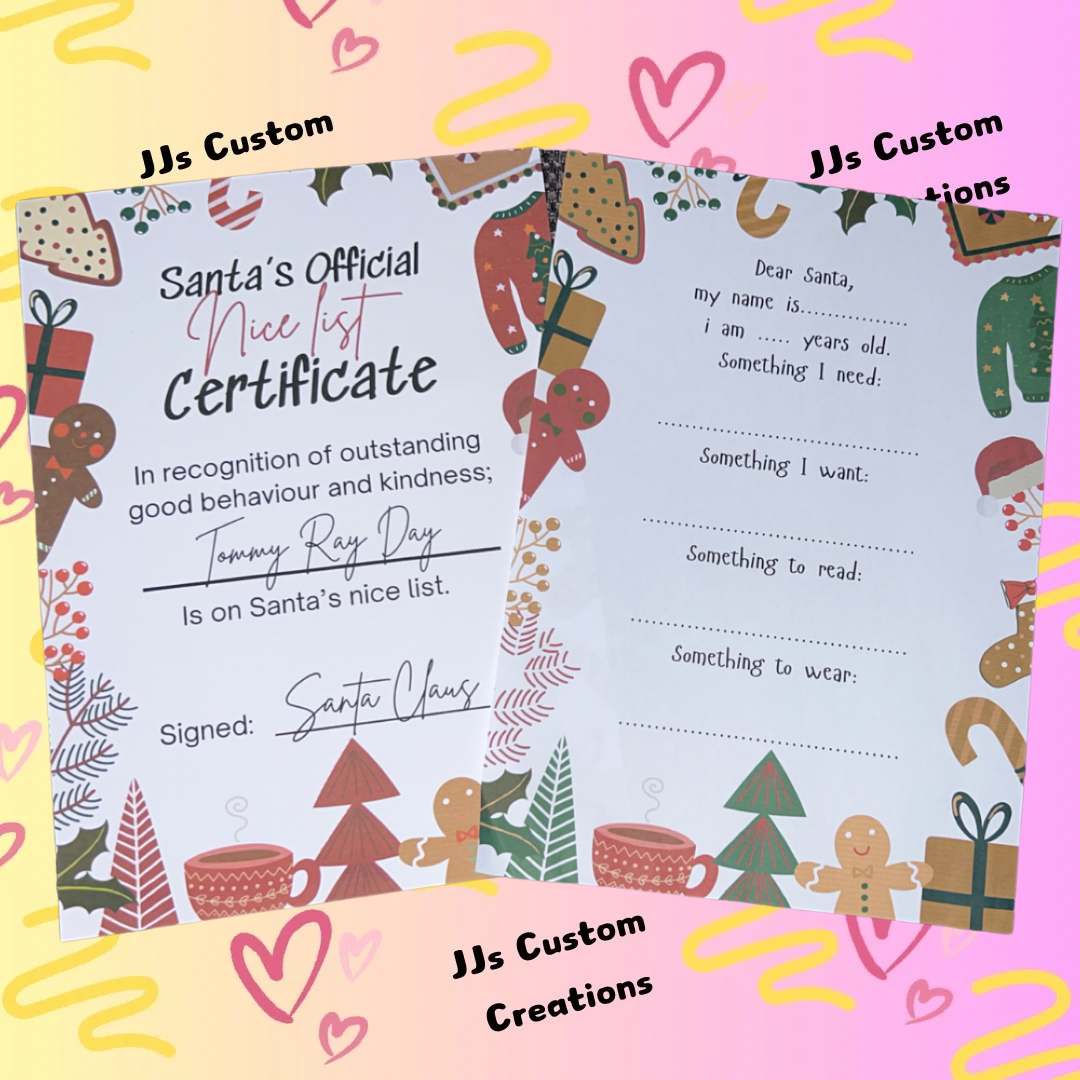 Santa Letter & Certificate Set