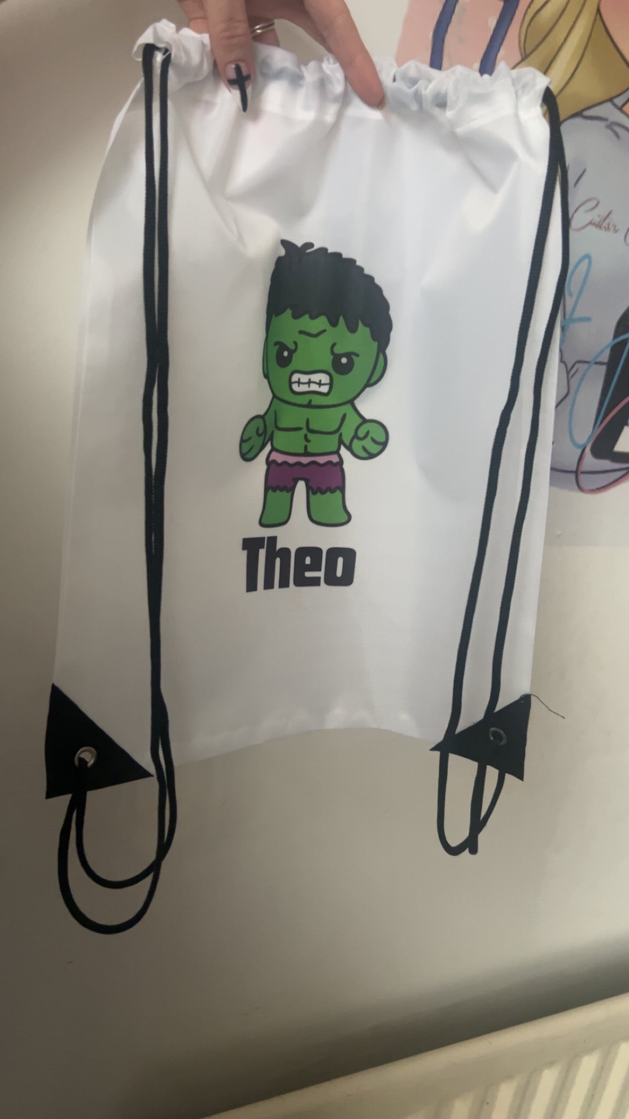 Personalised Drawstring PE Bag | Custom Gym, School & Sports Bag