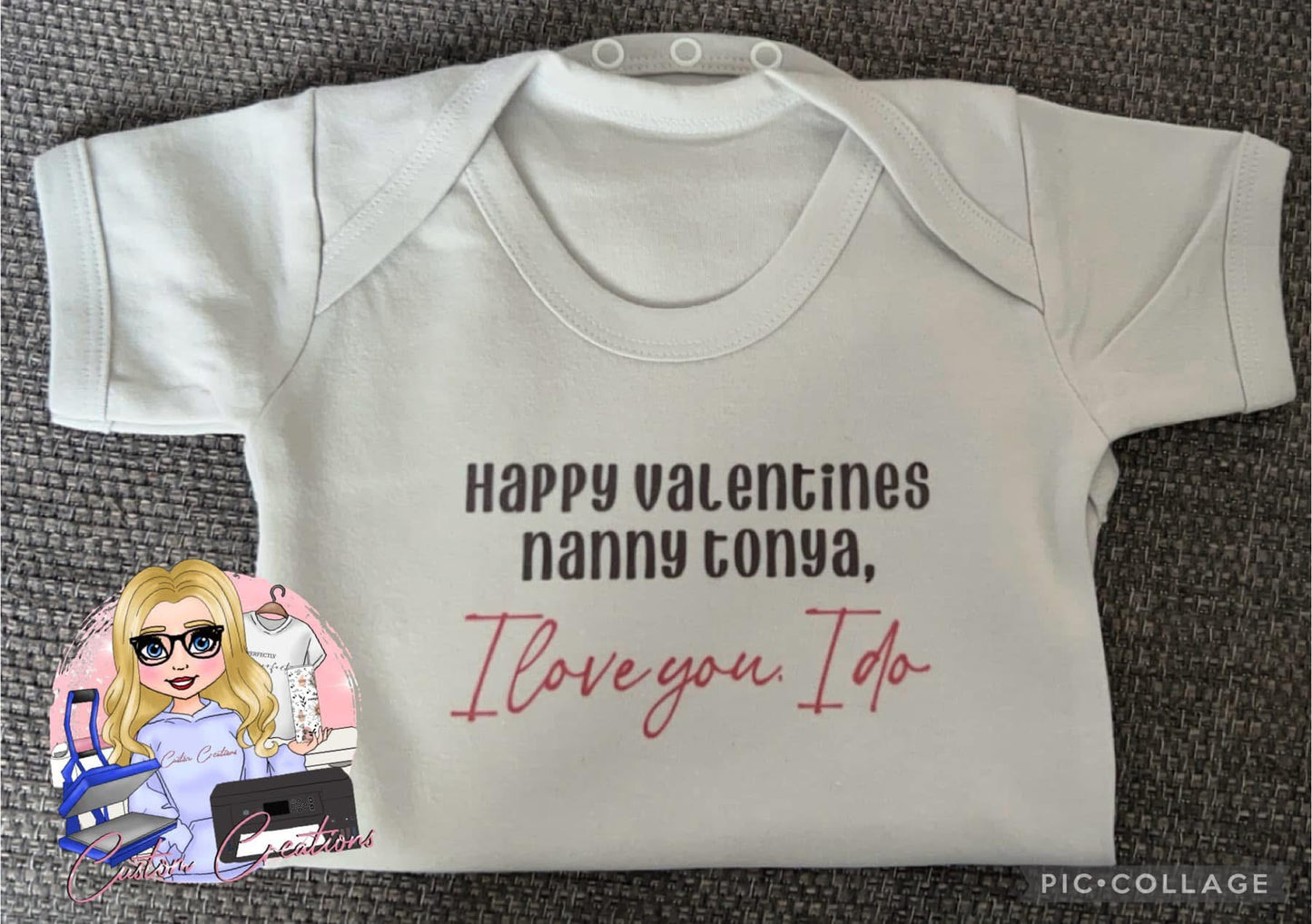 Personalised baby vest