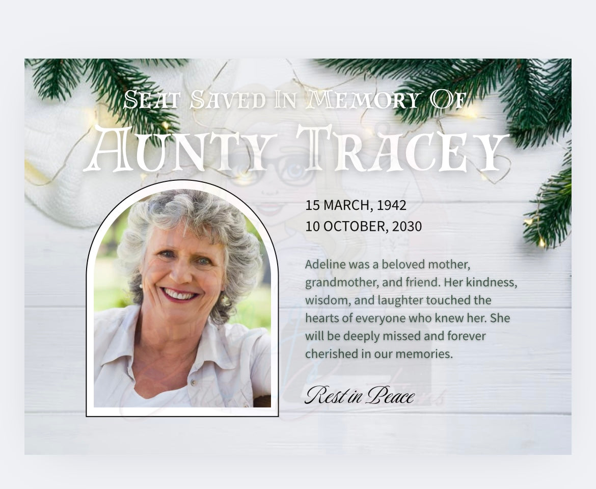 Memorial Christmas Placemats