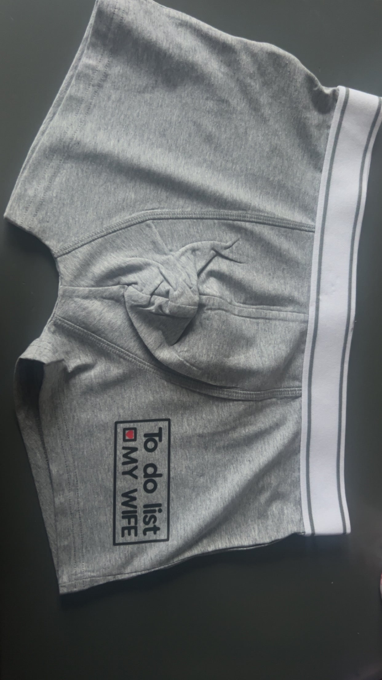Men's Novelty Boxer Shorts - Funny Rude Graphic Underwear for Adults | Grey boxers