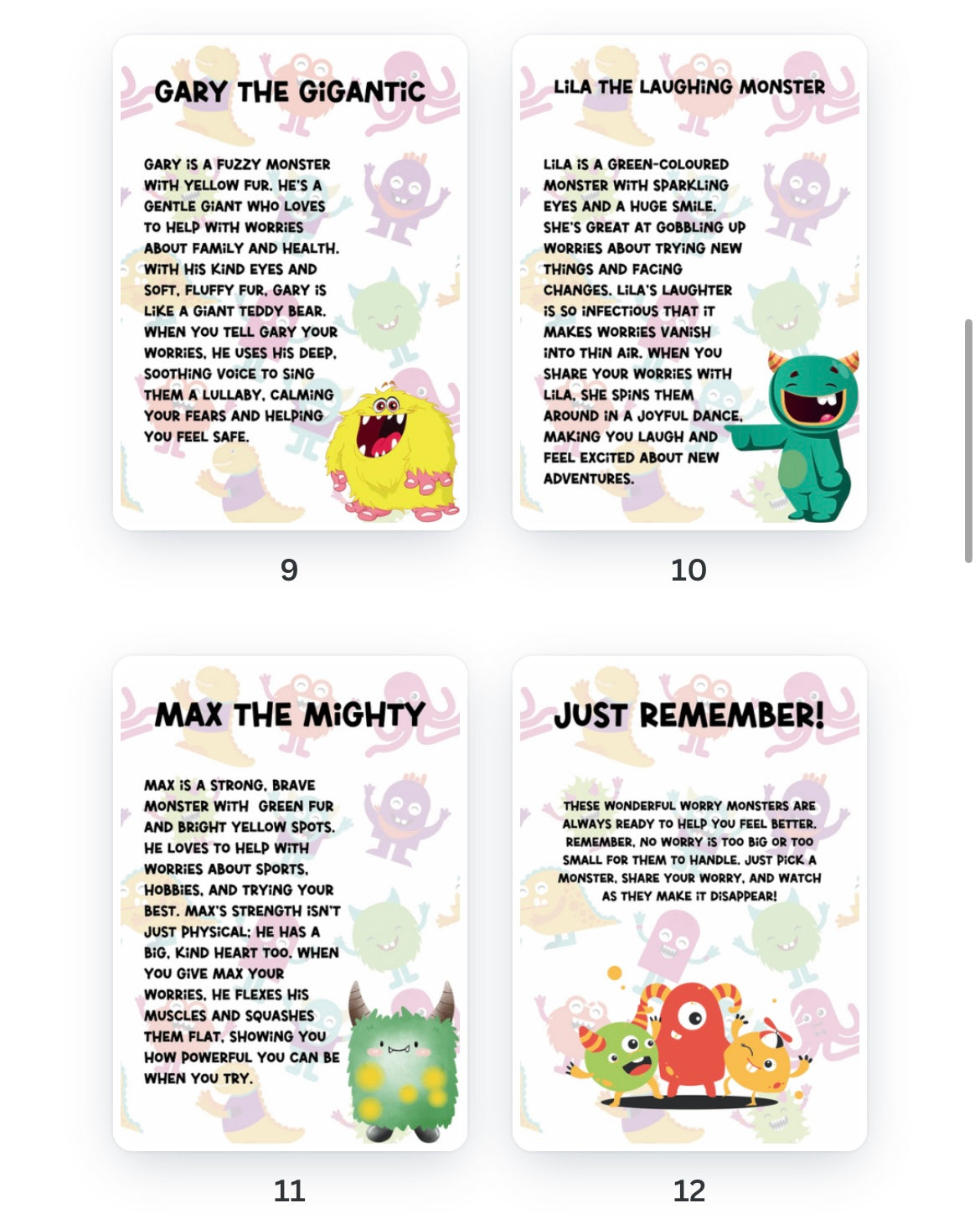 Worry Monster Book