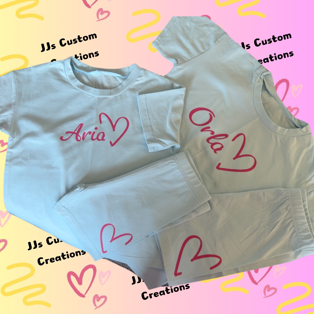 Girls Cycle Shorts & Tee Set