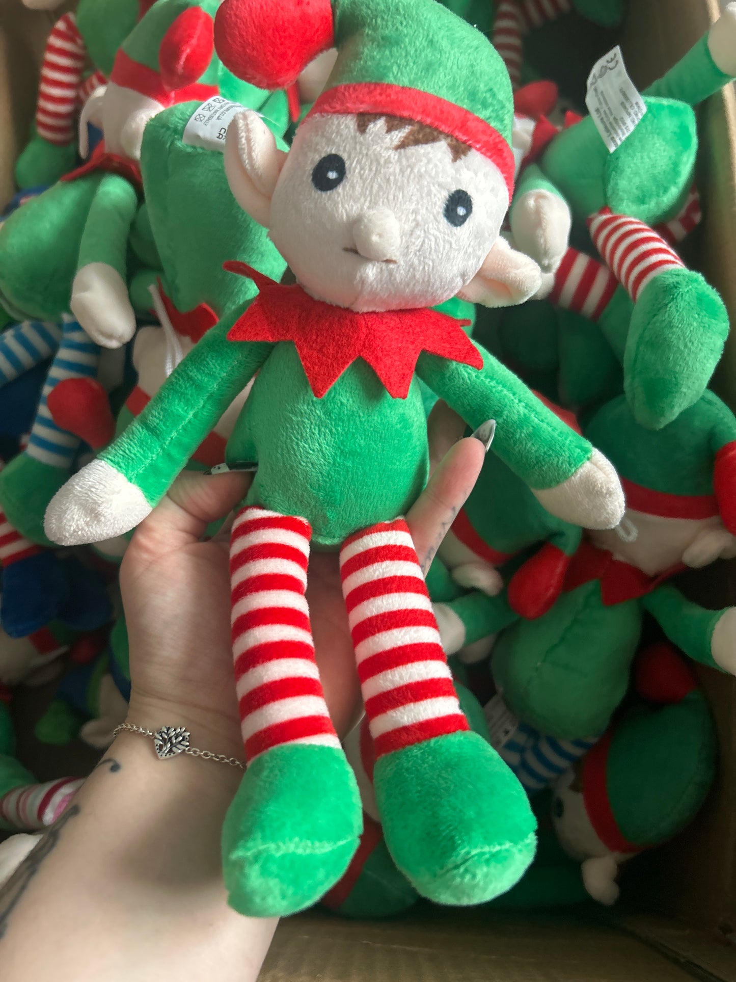 Personalised 6” Plush Elf | Custom Name | Multiple Colour Options | Christmas Keepsake for Kids