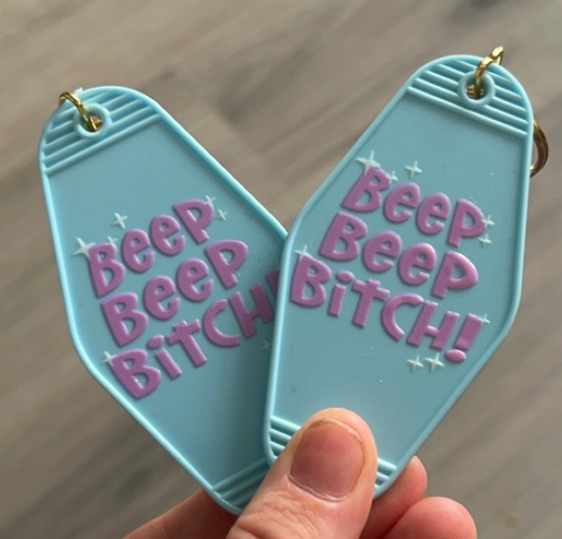 Beep beep keyring