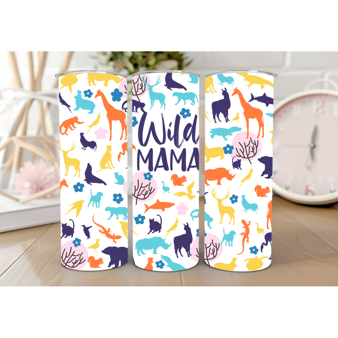 Wild Mama & Child Matching Tumbler Set