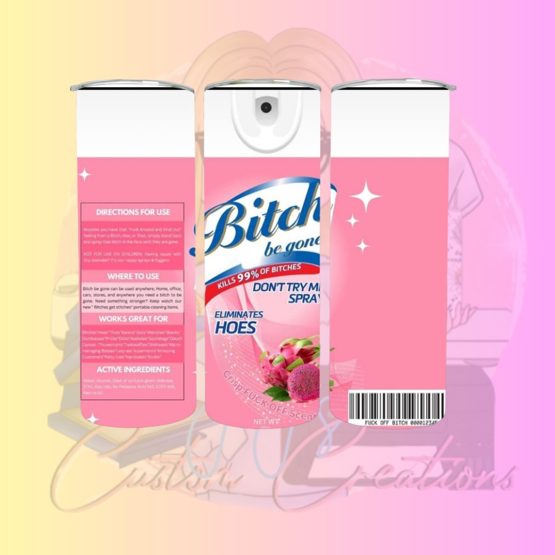 Be Gone Spray Tumbler