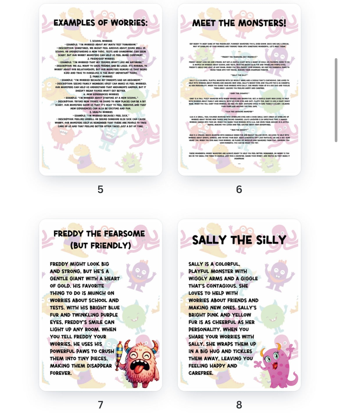 Worry Monster Book
