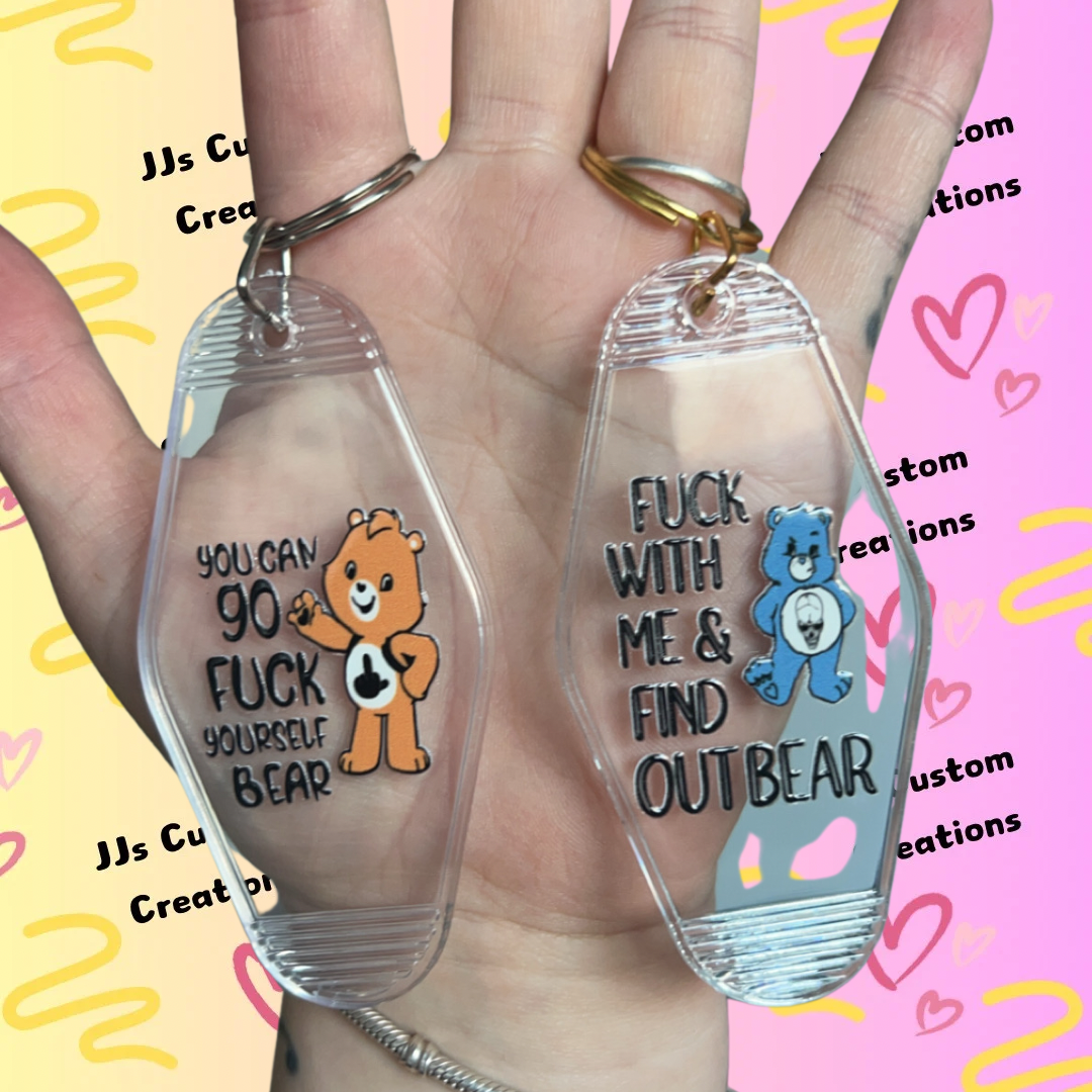Swear Bears Motel Keyrings