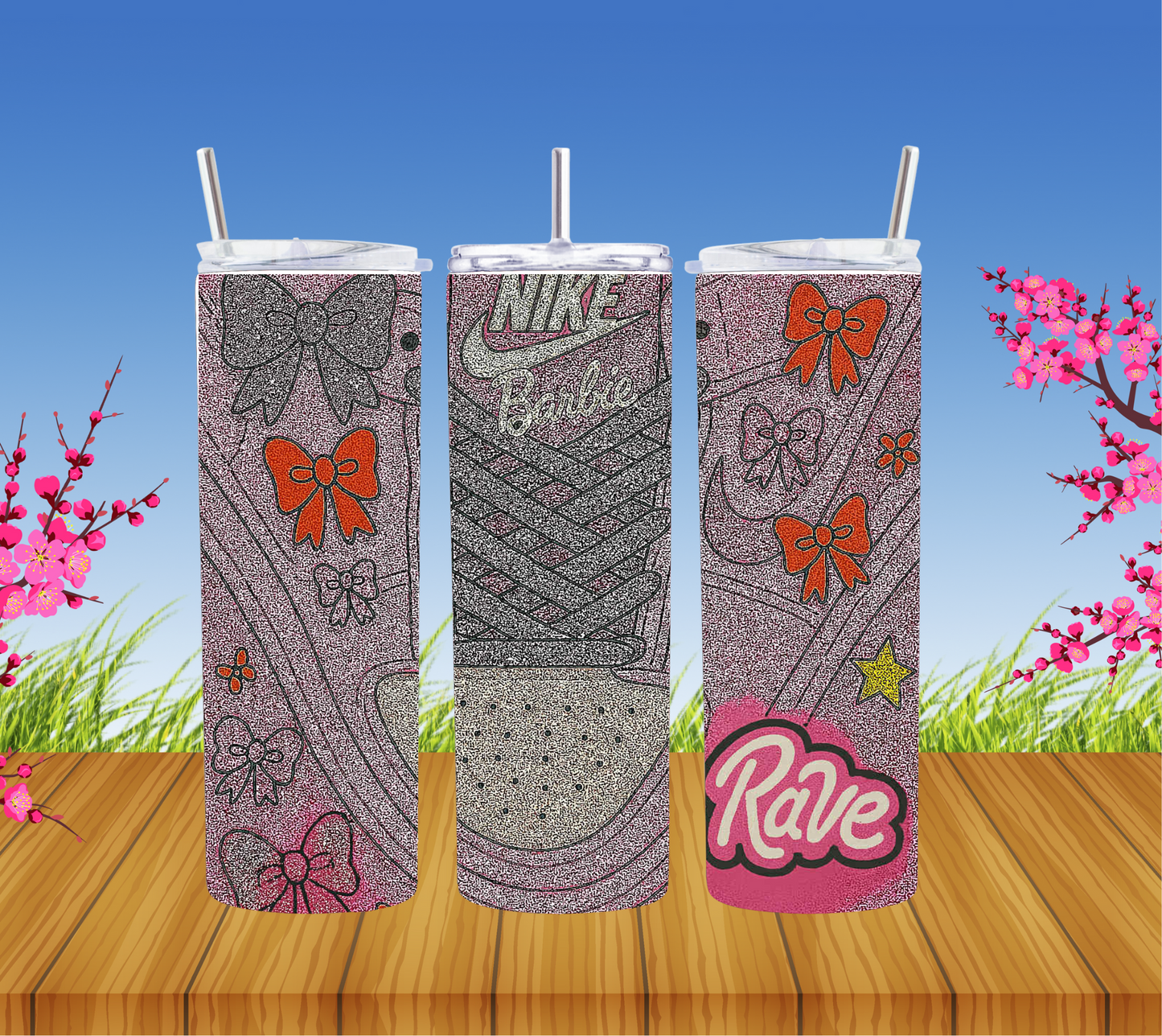 Barbie trainer tumbler