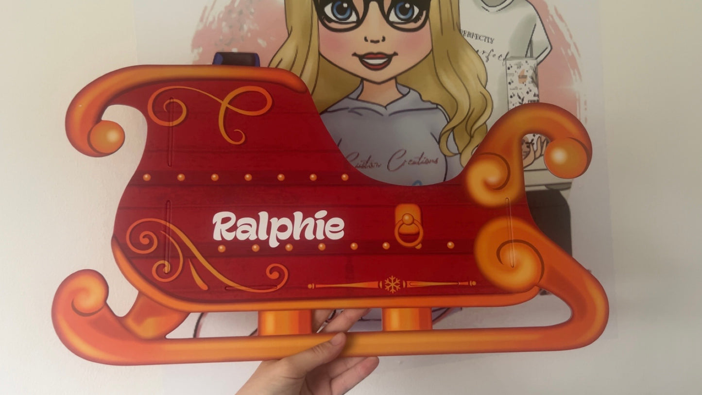 Personalised Santa Sleigh 🛷