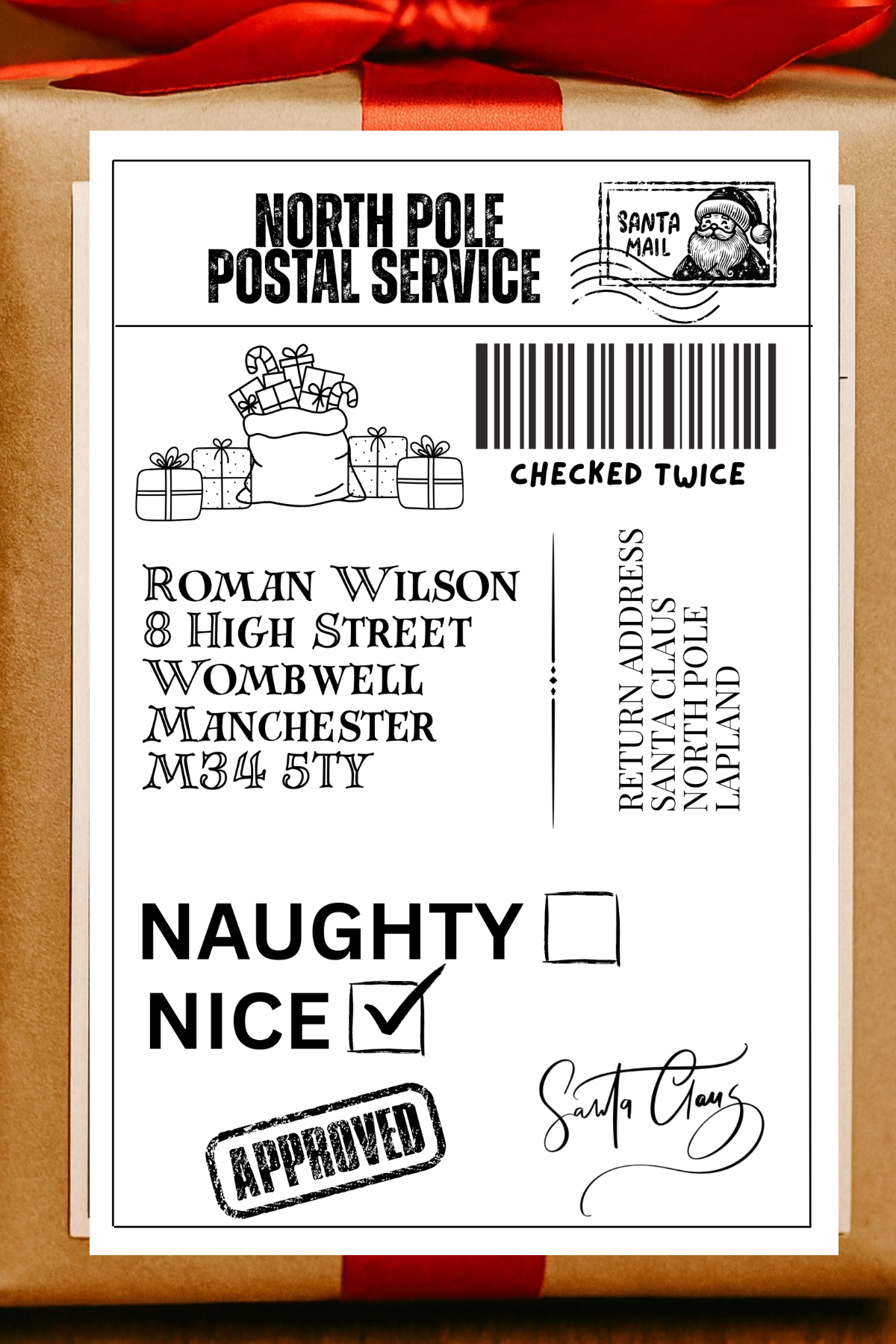 Santa Postage Label Bundle