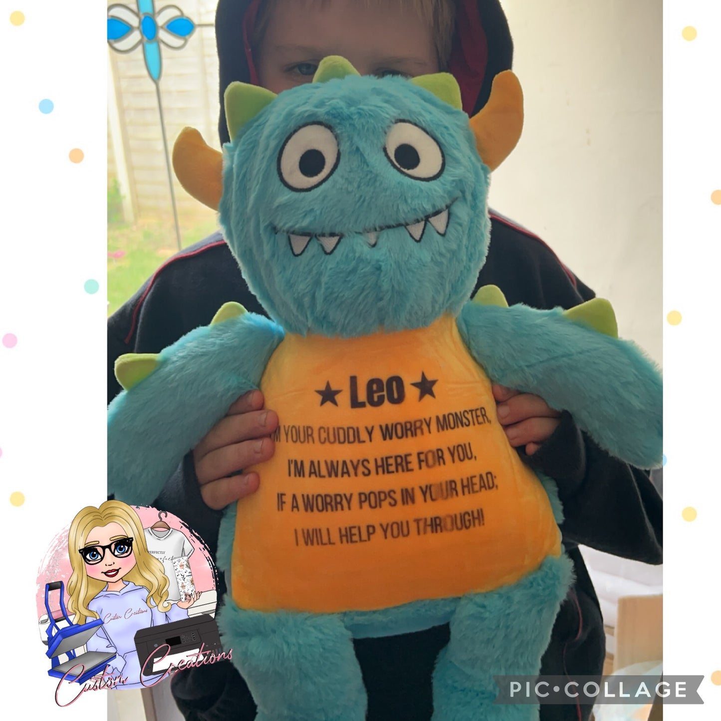 Personalised Worry Monster Teddy