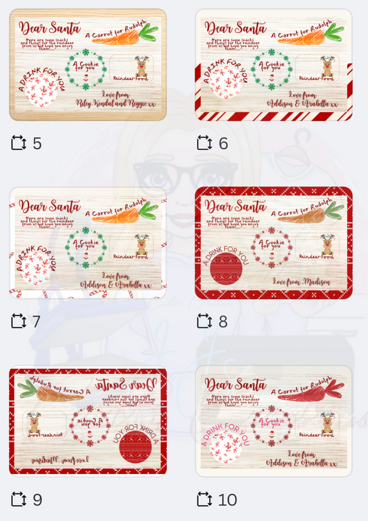 Personalised Santa Board