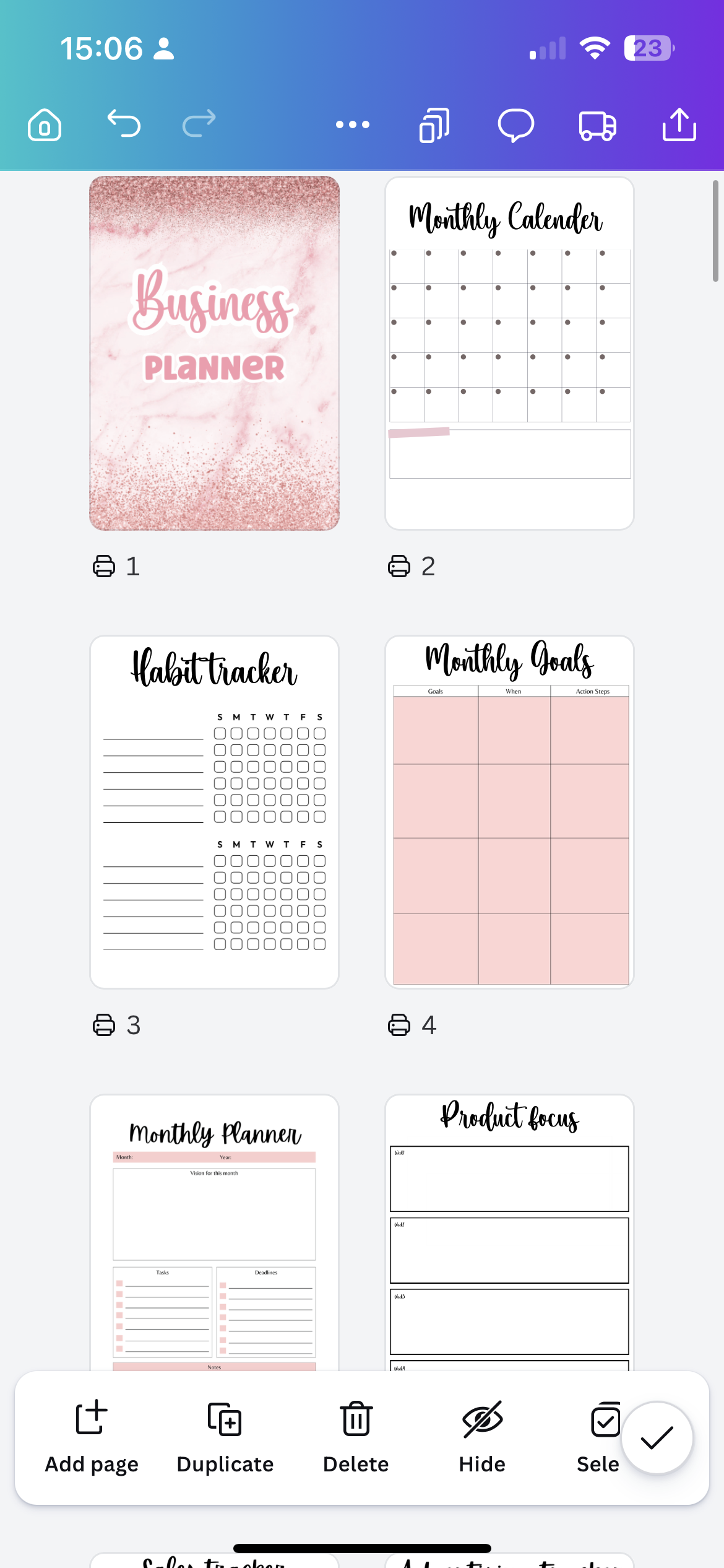 A4 6-Month Business Planner – Business & Social Media Planner with Trackers