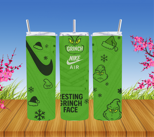 Green man trainer tumbler