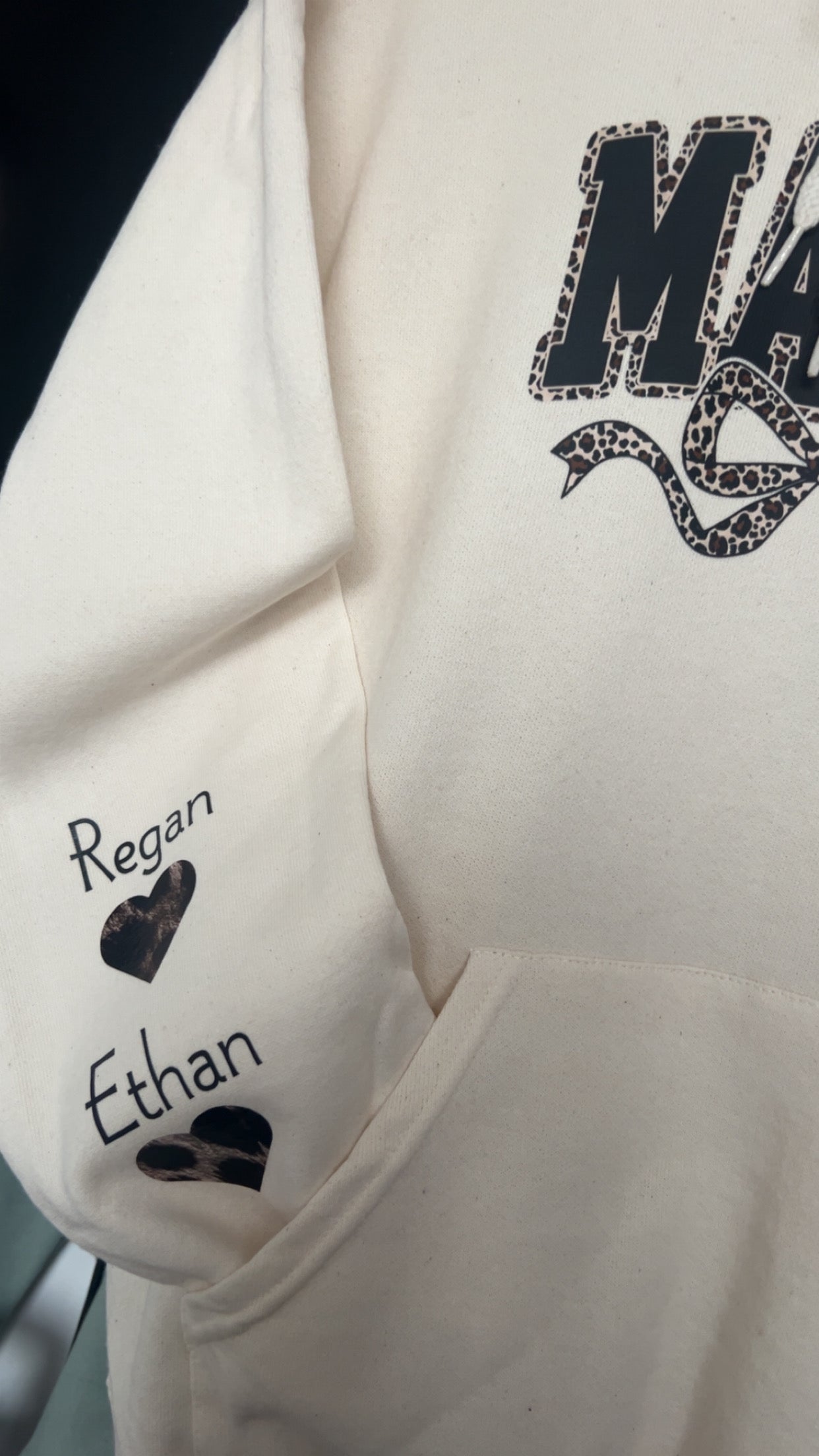 Woman’s Mama hoody - leopard print style