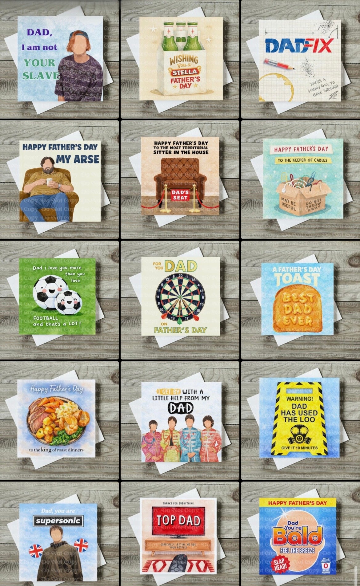 Father’s Day Cards - multiple choices