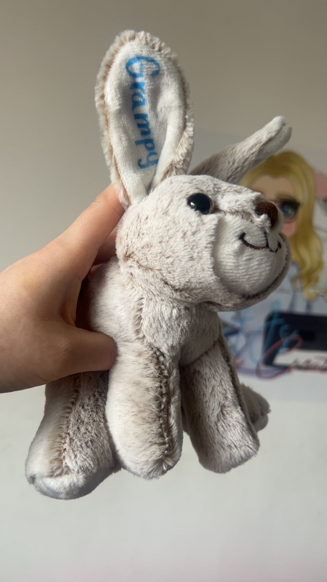 Personalised Bunny Teddy | custom bunny plush | cute keepsake gift