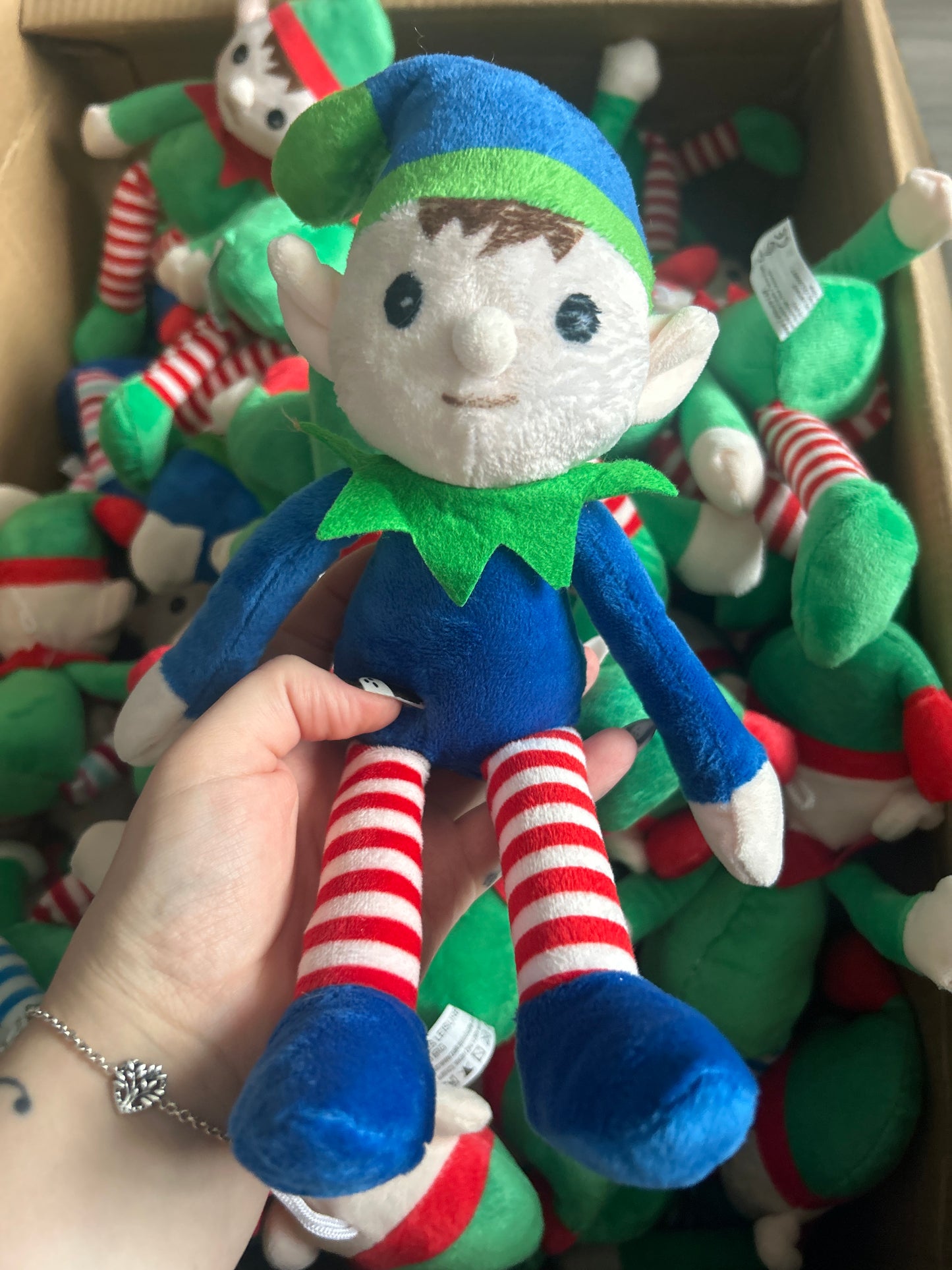 Personalised 6” Plush Elf | Custom Name | Multiple Colour Options | Christmas Keepsake for Kids