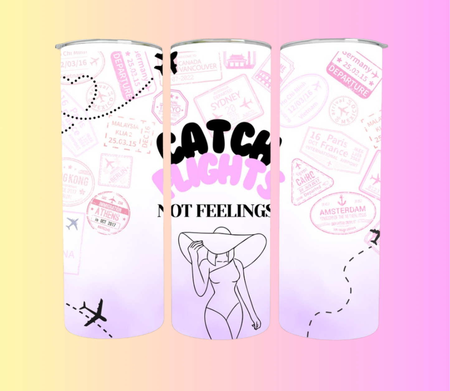 Catch flights tumbler