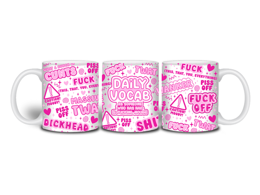Daily Vocab- Sweary Mug