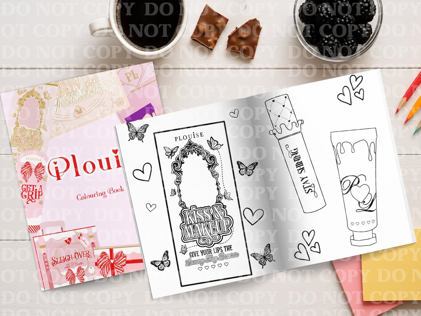 Plouise Colouring Book | Personalised Colouring Book | Wire Bound, 20 Pages | Colouring for Kids & Adults