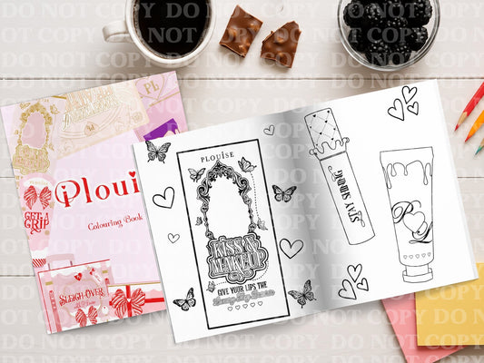 Plouise Colouring Book | Personalised Colouring Book | Wire Bound, 20 Pages | Colouring for Kids & Adults