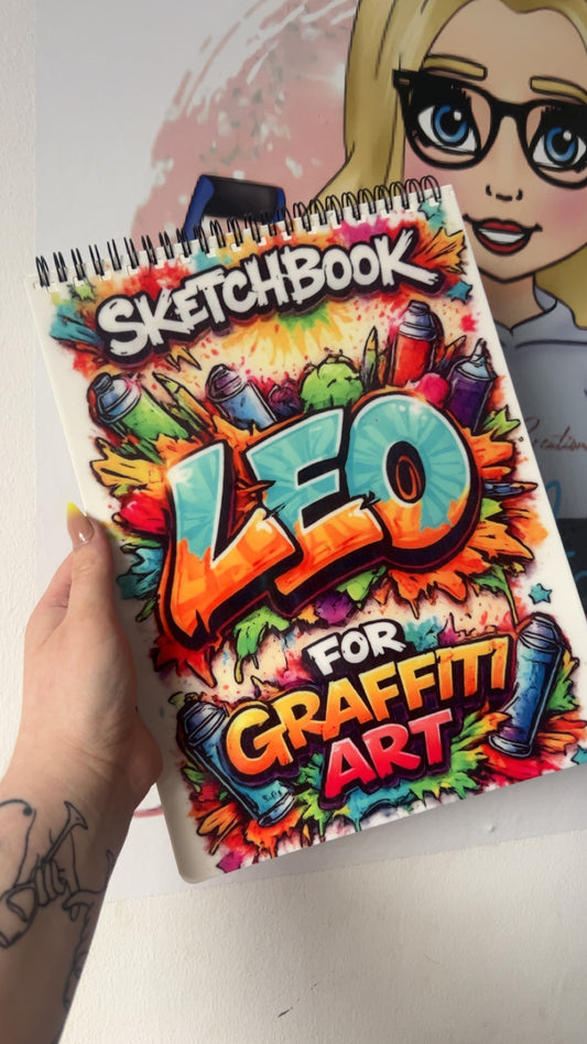 A4 custom Sketch Book | wire bound personalised sketch book