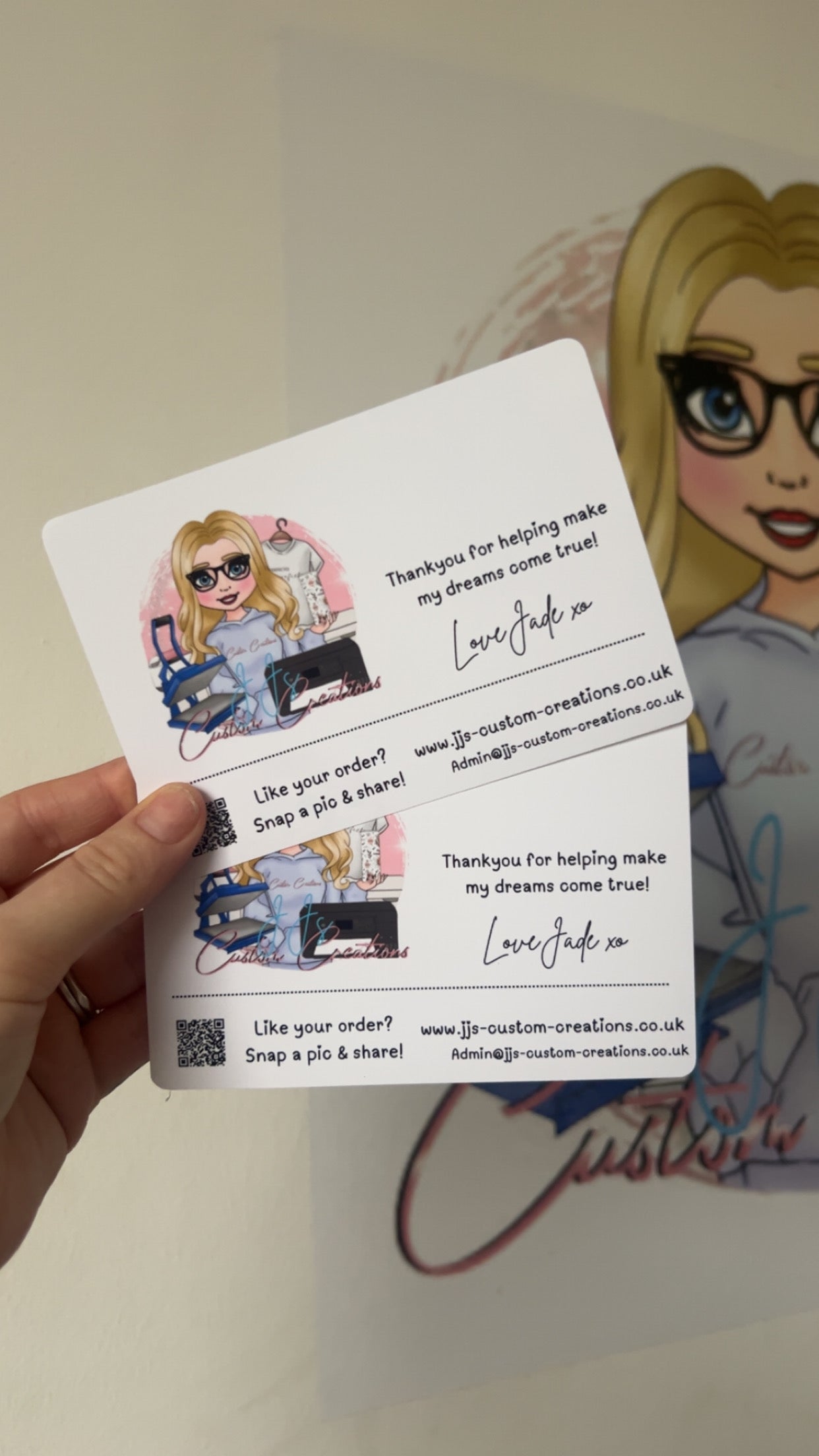 Custom Thank-you cards for small business | a6 Thankyou cards