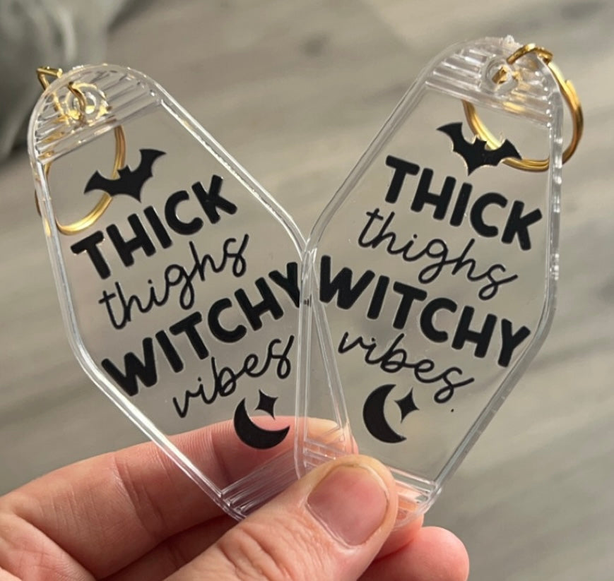 Thick thighs Keyring