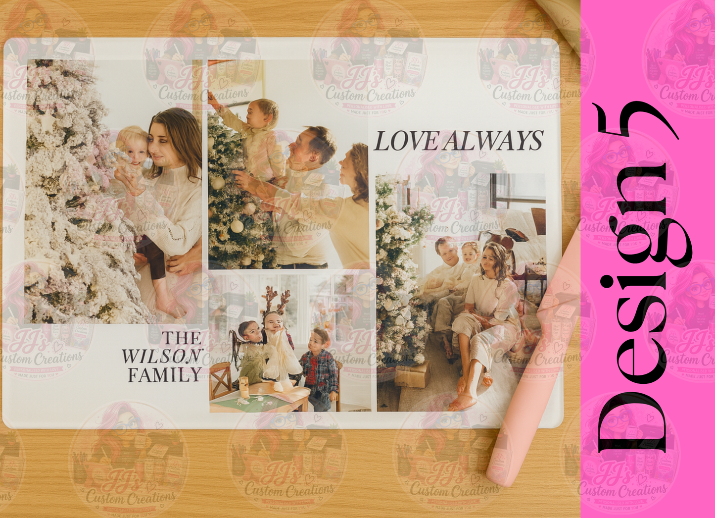 Personalised Photo Chopping Board – Custom Family Keepsake Gift
