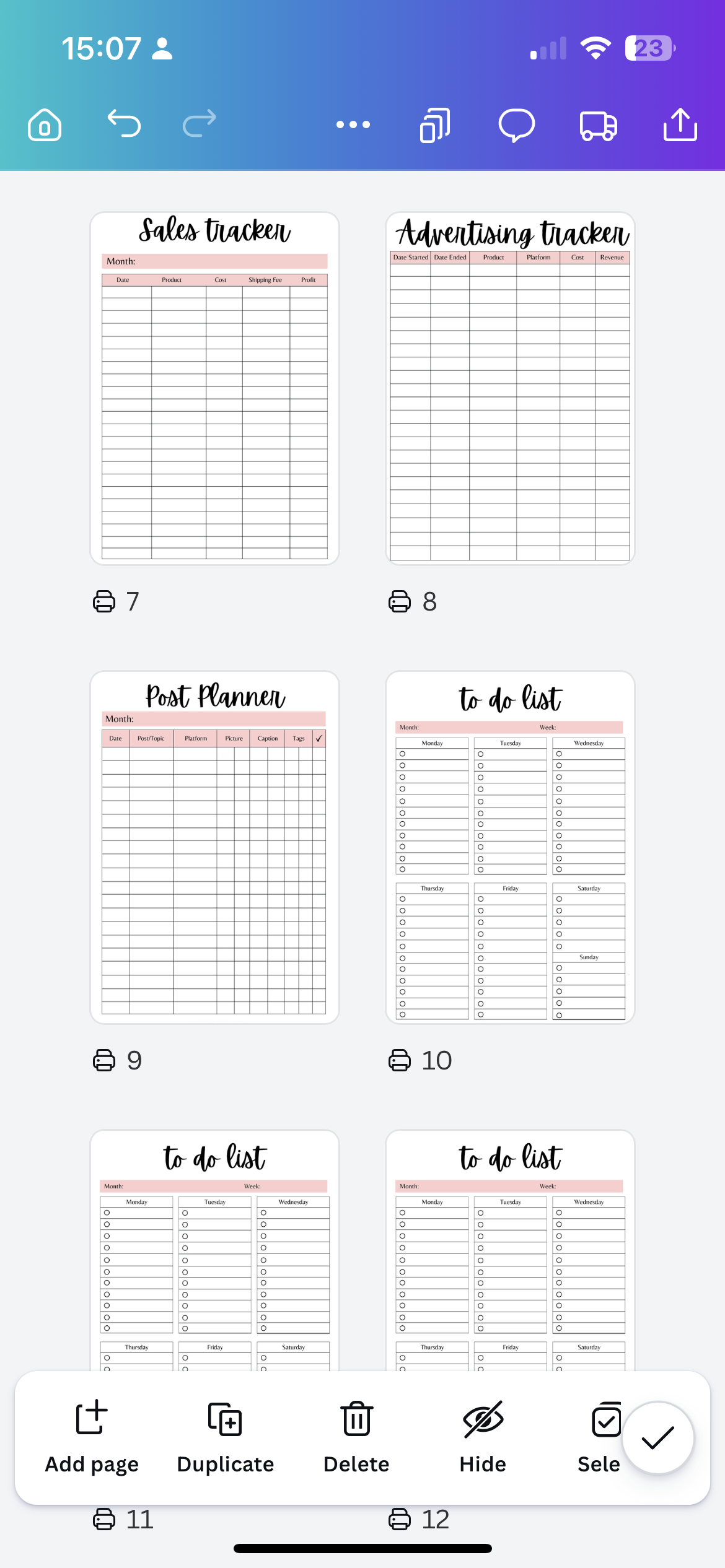 A4 6-Month Business Planner – Business & Social Media Planner with Trackers