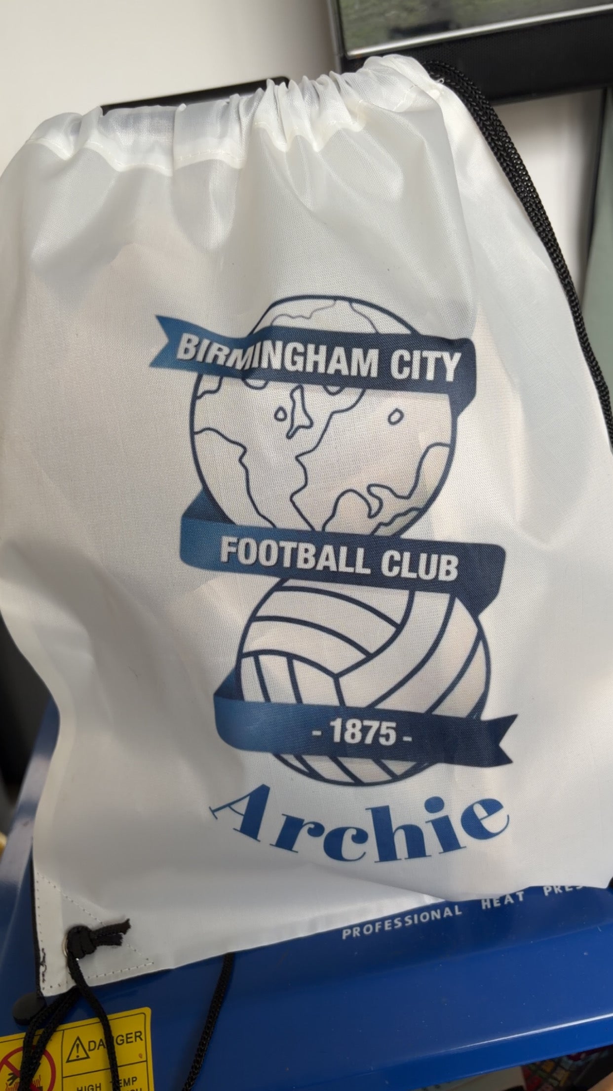 Personalised Drawstring PE Bag | Custom Gym, School & Sports Bag