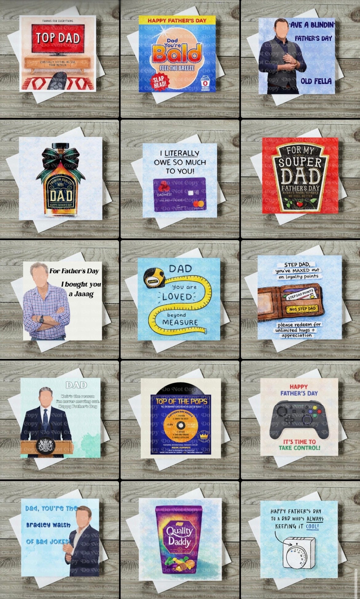 Father’s Day Cards - multiple choices